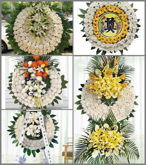 山东青岛莱西市马连庄镇望屋庄村花圈速递
