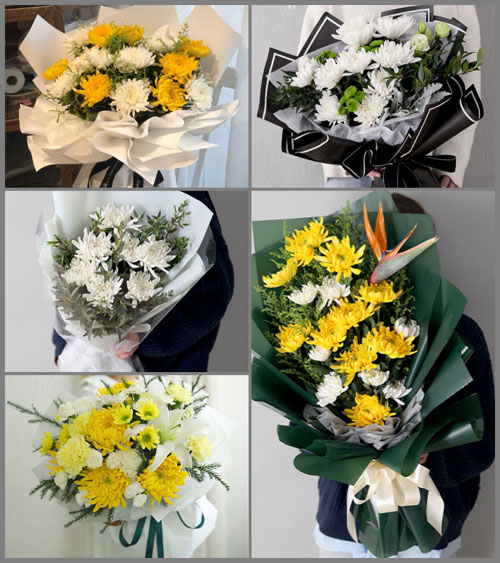 山东青岛莱西市马连庄镇望屋庄村白事花束代送